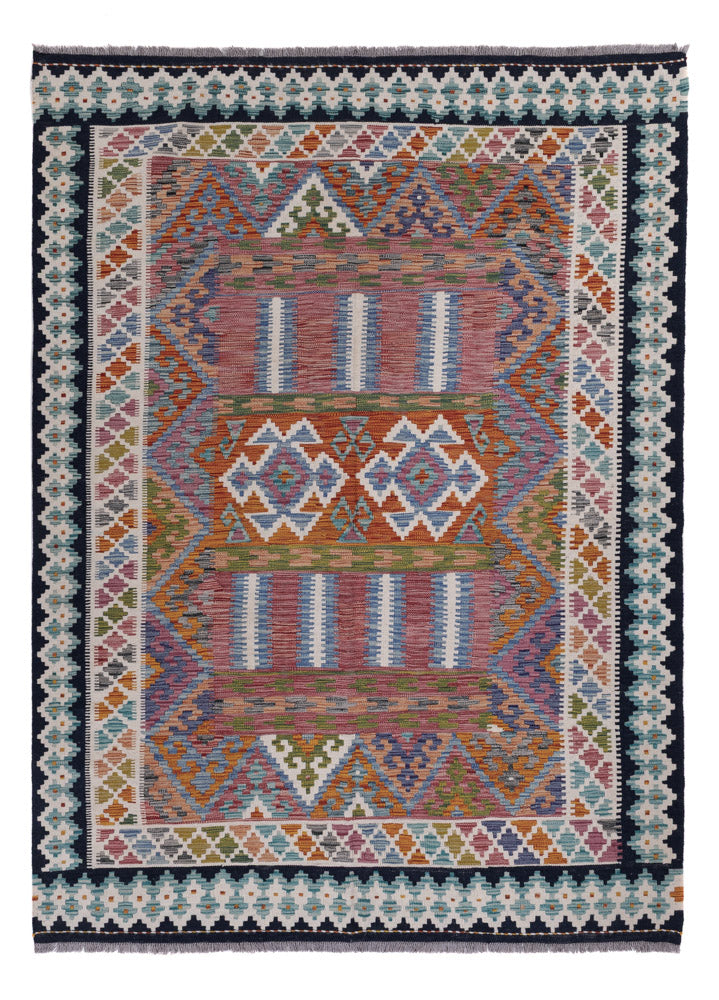 Kelim Rug - Splash - 248 x 178 cm - multicolored