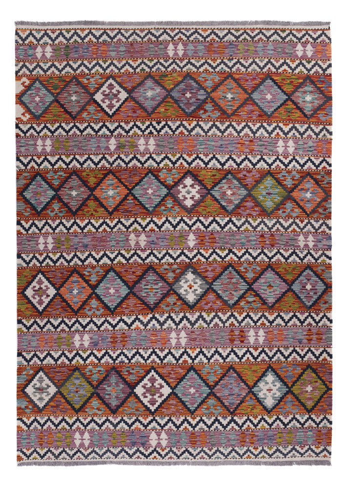 Kelim Rug - Splash - 240 x 175 cm - multicolored