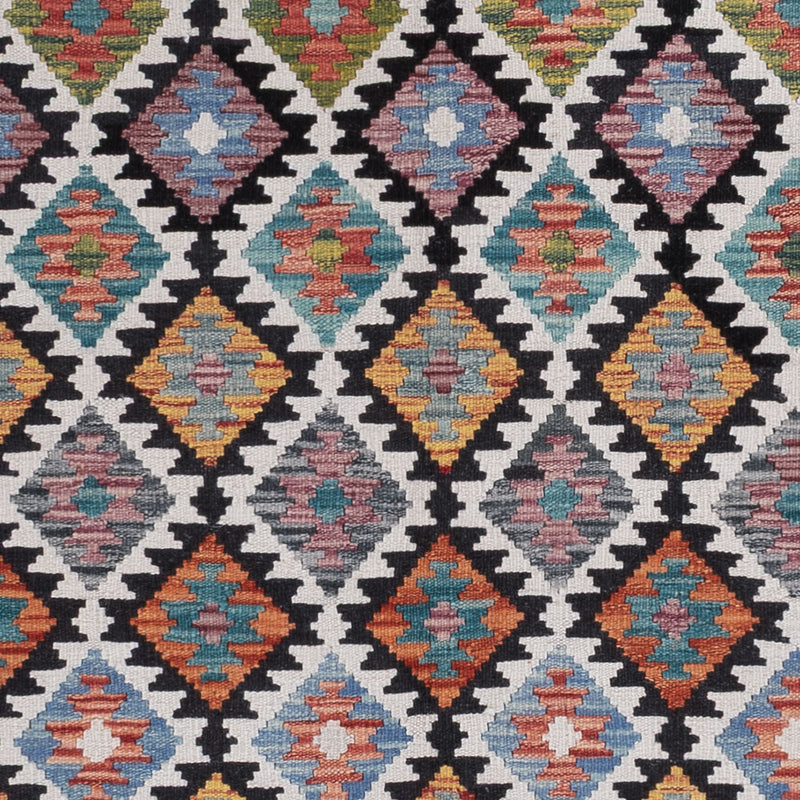 Kelim Rug - Splash - 241 x 185 cm - multicolored