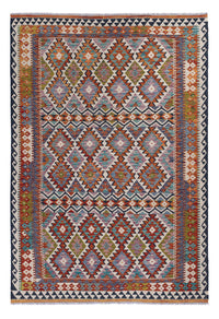 Kelim Rug - Splash - 253 x 176 cm - multicolored