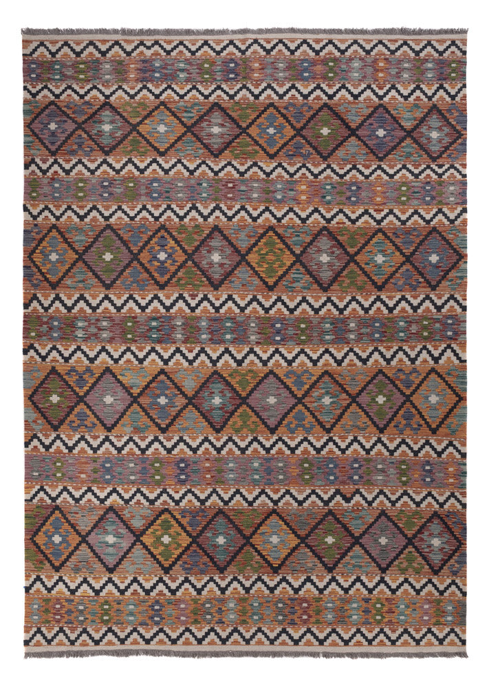 Kelim Rug - Splash - 301 x 212 cm - multicolored