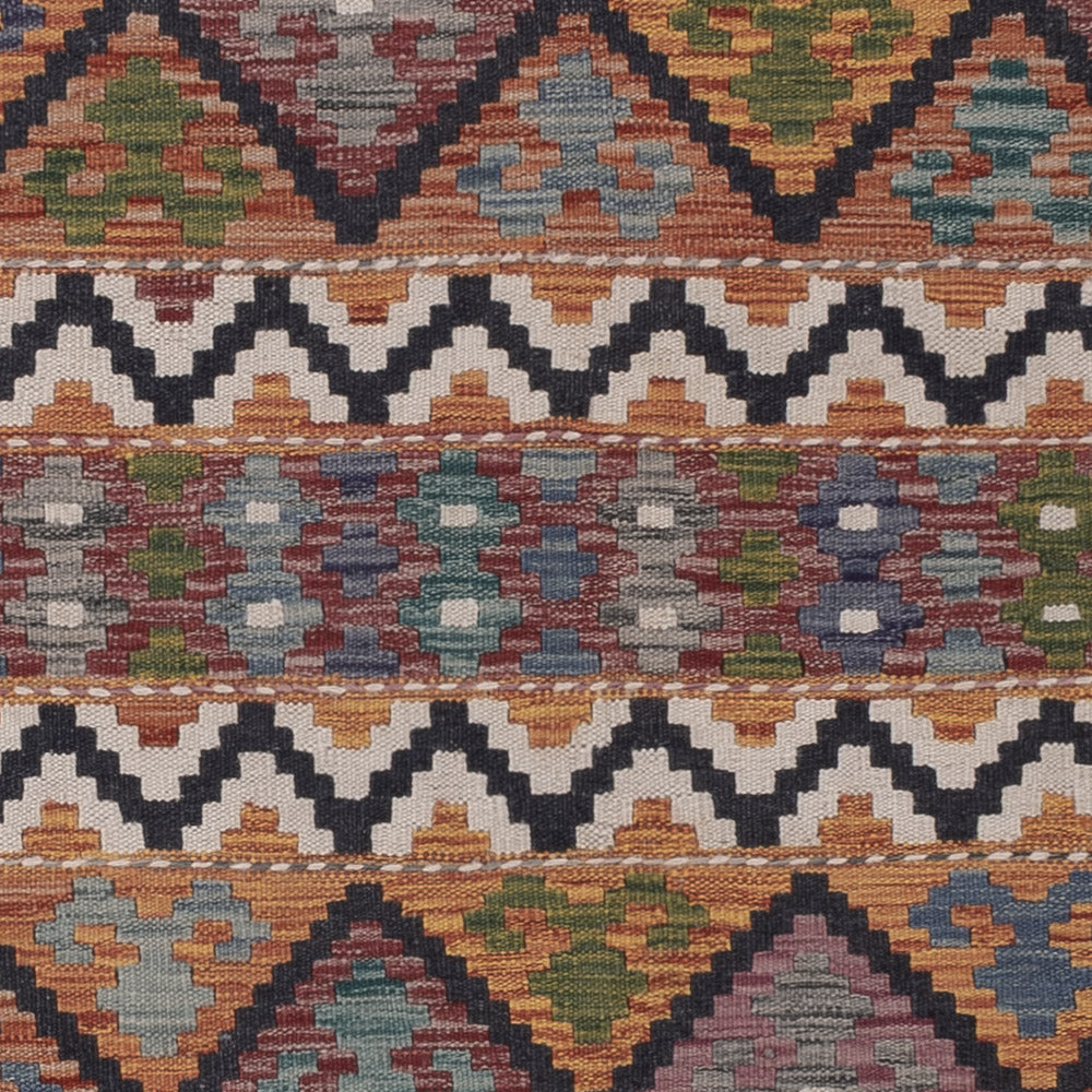 Kelim Rug - Splash - 301 x 212 cm - multicolored