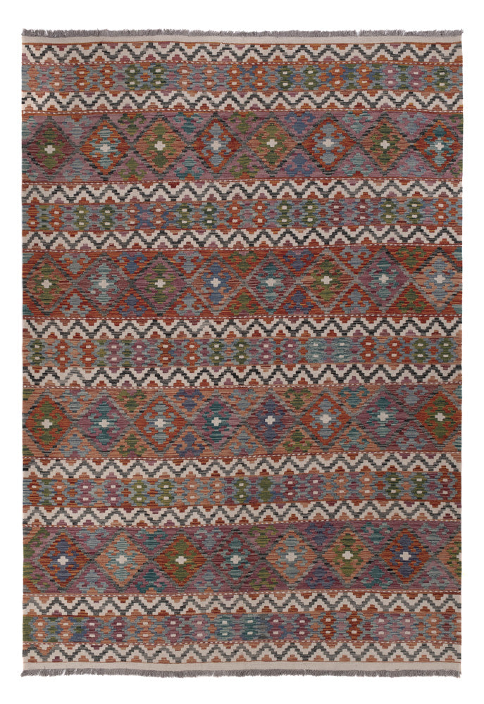 Kelim Rug - Splash - 294 x 206 cm - multicolored