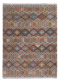 Kelim Rug - Splash - 244 x 185 cm - multicolored