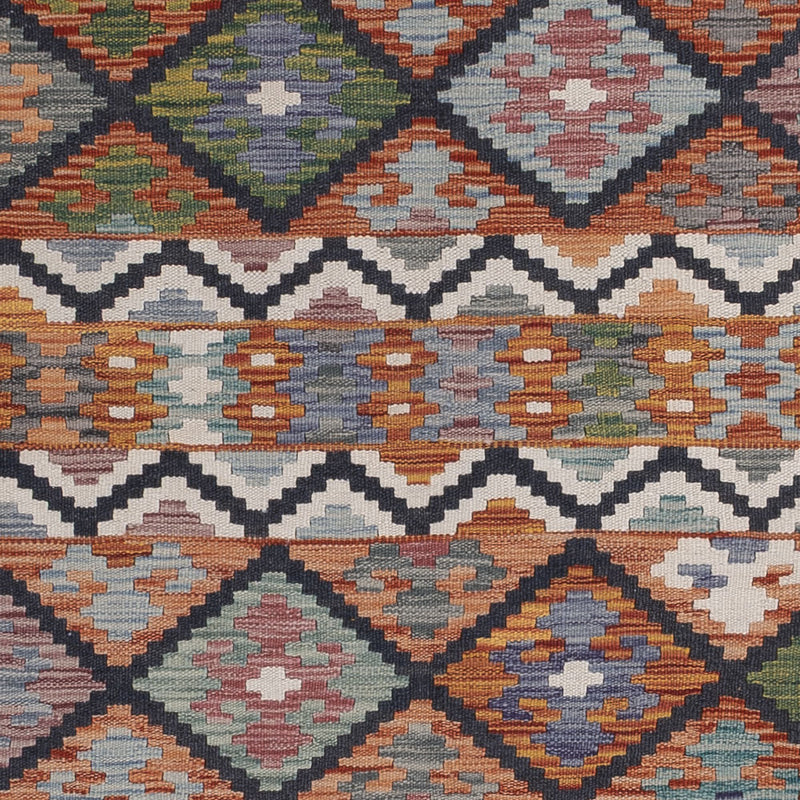 Kelim Rug - Splash - 244 x 185 cm - multicolored