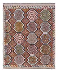 Kelim Rug - Splash - 192 x 155 cm - multicolored
