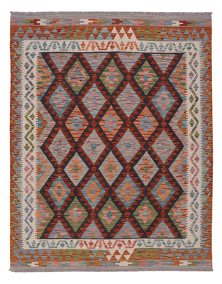 Kelim Rug - Splash - 196 x 155 cm - multicolored