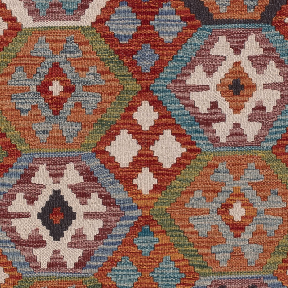 Kelim Rug - Splash - 192 x 157 cm - multicolored