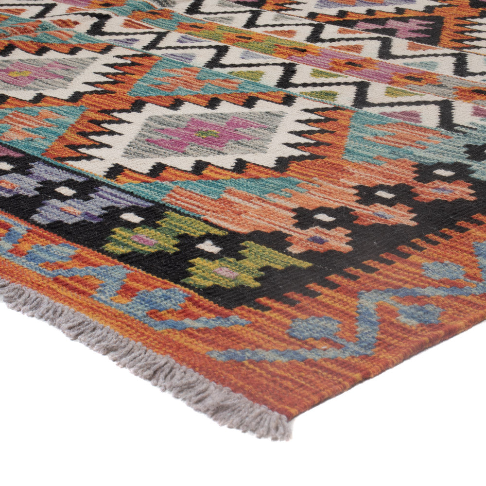 Kelim Rug - Splash - 245 x 178 cm - multicolored