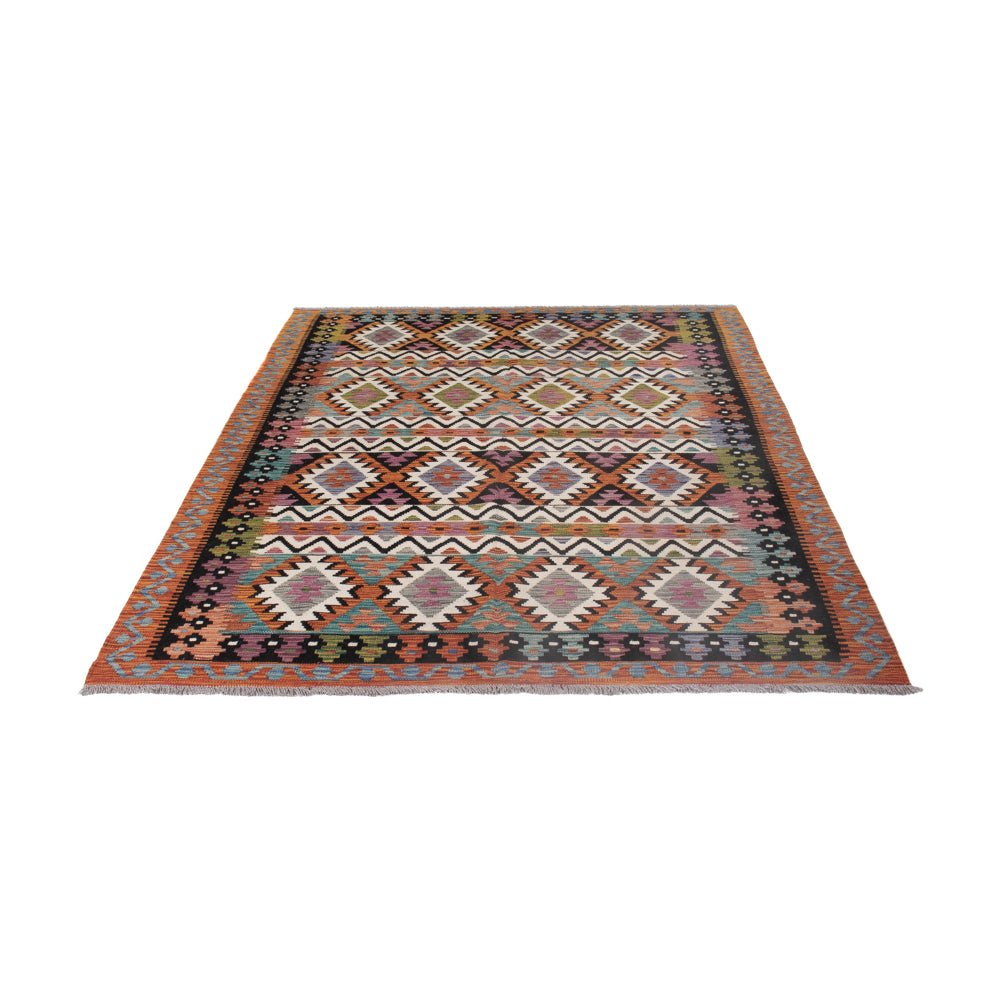 Kelim Rug - Splash - 245 x 178 cm - multicolored