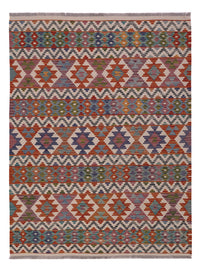 Kelim Rug - Splash - 202 x 151 cm - multicolored