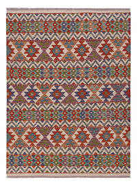 Kelim Rug - Splash - 198 x 148 cm - multicolored