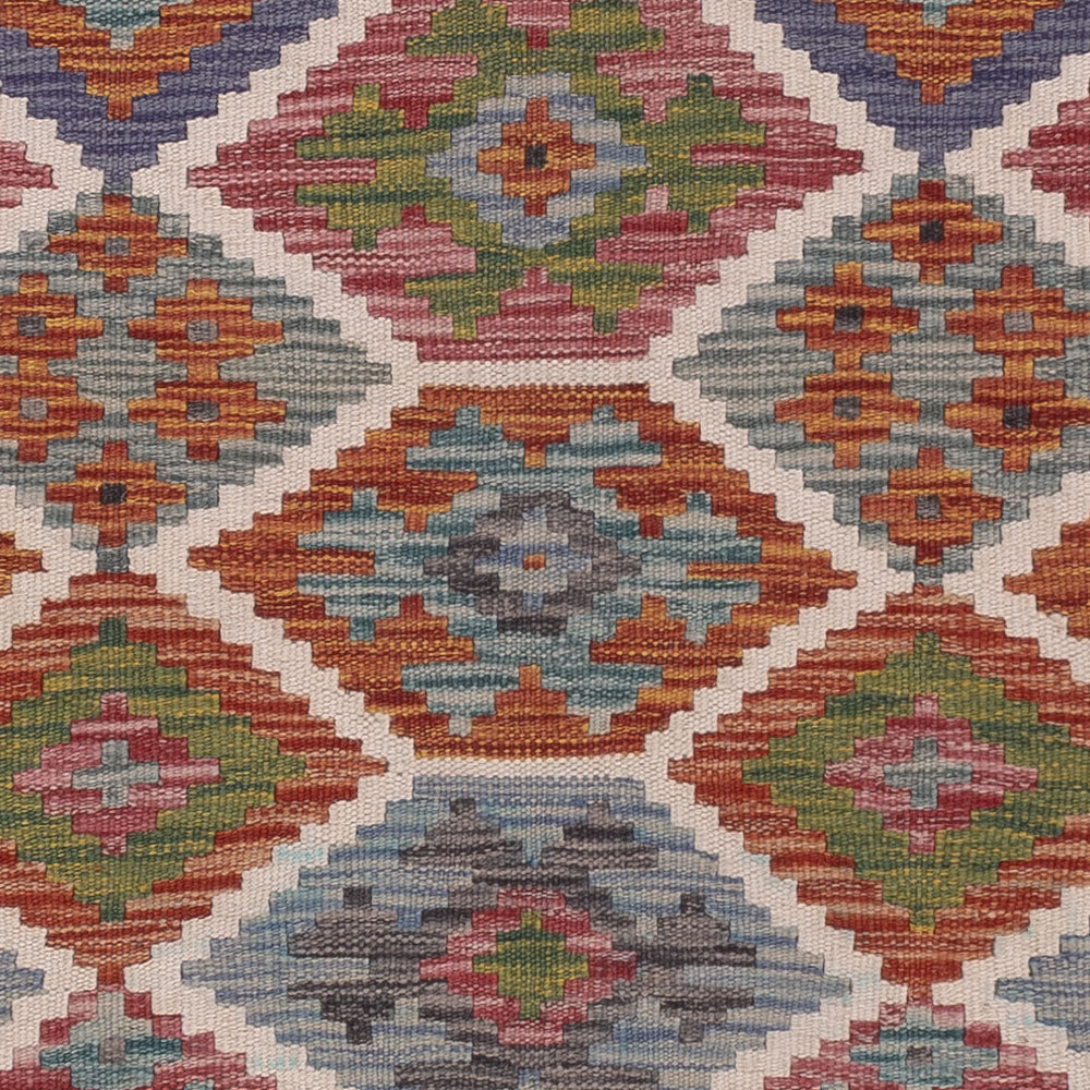 Kelim Rug - Splash - 204 x 146 cm - multicolored