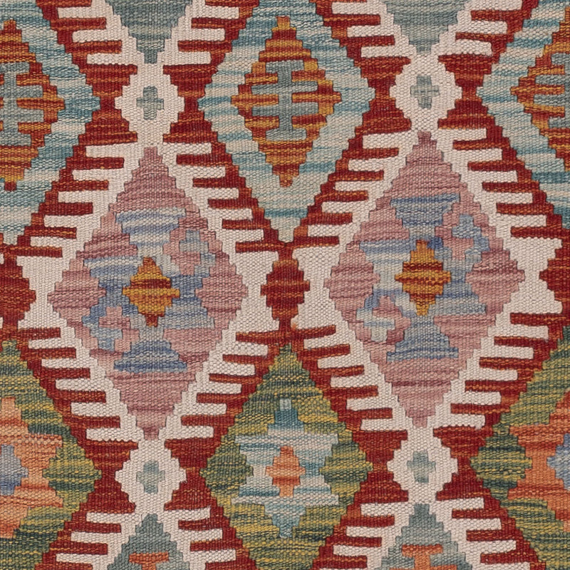 Kelim Rug - Splash - 195 x 154 cm - multicolored