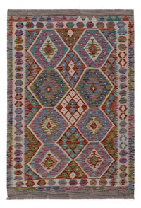Kelim Rug - Splash - 150 x 107 cm - multicolored