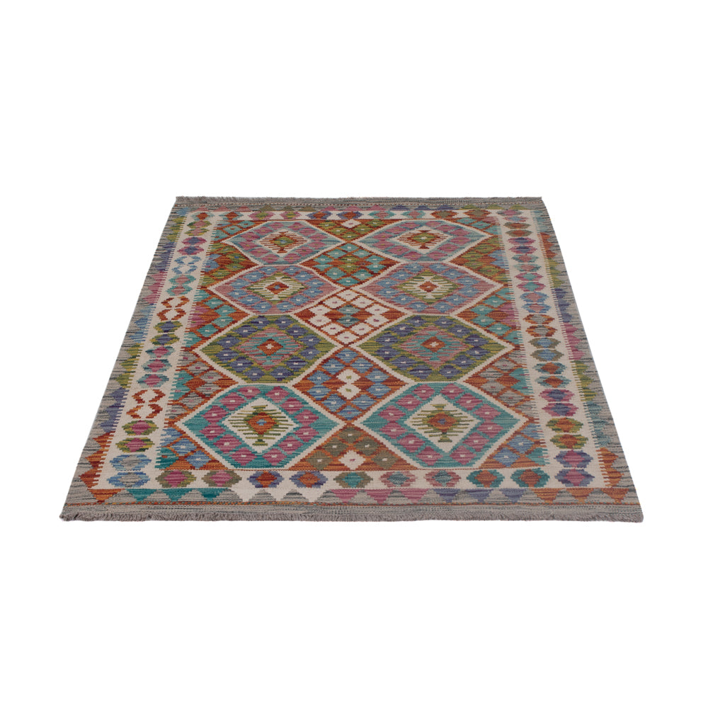 Kelim Rug - Splash - 150 x 107 cm - multicolored