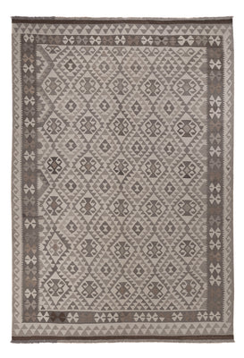 Kelim Rug - Splash - 297 x 206 cm - light grey