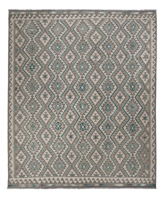 Kelim Rug - Splash - 300 x 253 cm - light green