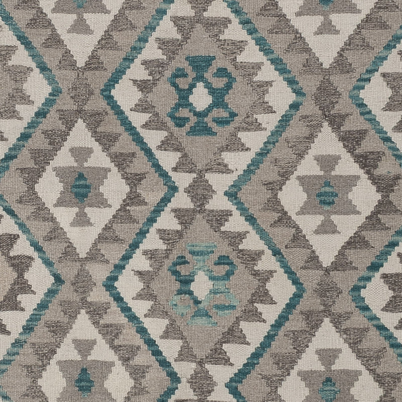 Kelim Rug - Splash - 300 x 253 cm - light green