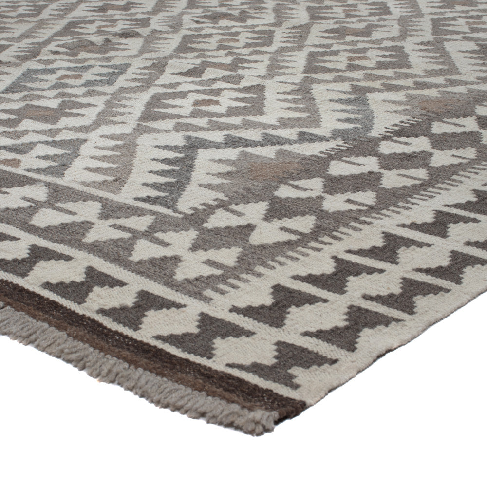 Kelim Rug - Splash - 299 x 200 cm - light grey