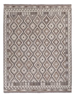 Kelim Rug - Splash - 239 x 185 cm - light grey