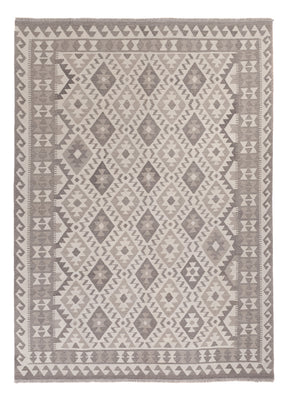 Kelim Rug - Splash - 240 x 179 cm - light grey