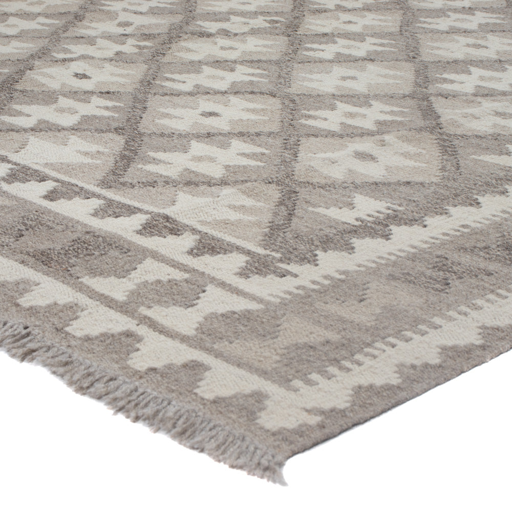 Kelim Rug - Splash - 244 x 177 cm - dark grey
