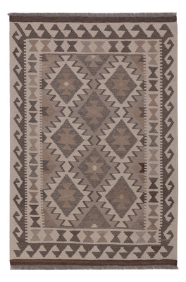Kelim Rug - Splash - 147 x 100 cm - dark grey