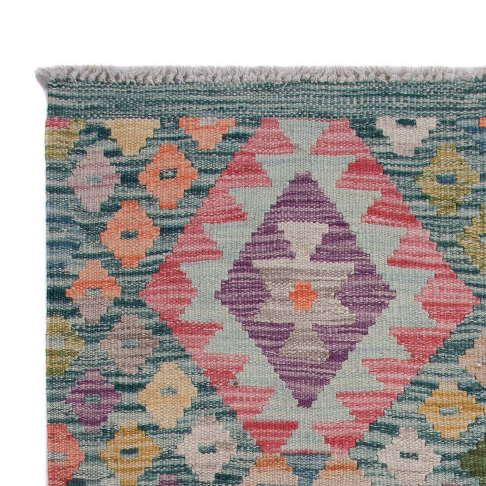 Kelim Rug - Splash - 128 x 84 cm - multicolored