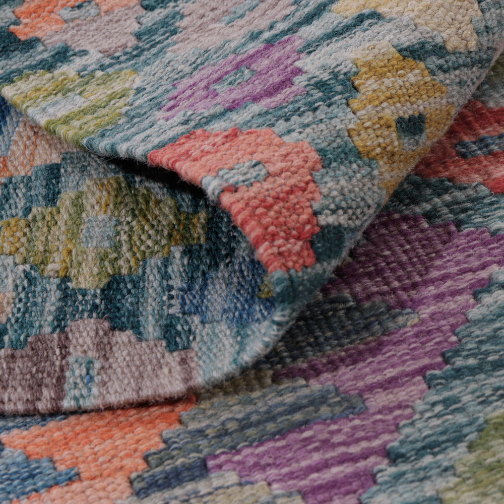 Kelim Rug - Splash - 128 x 84 cm - multicolored