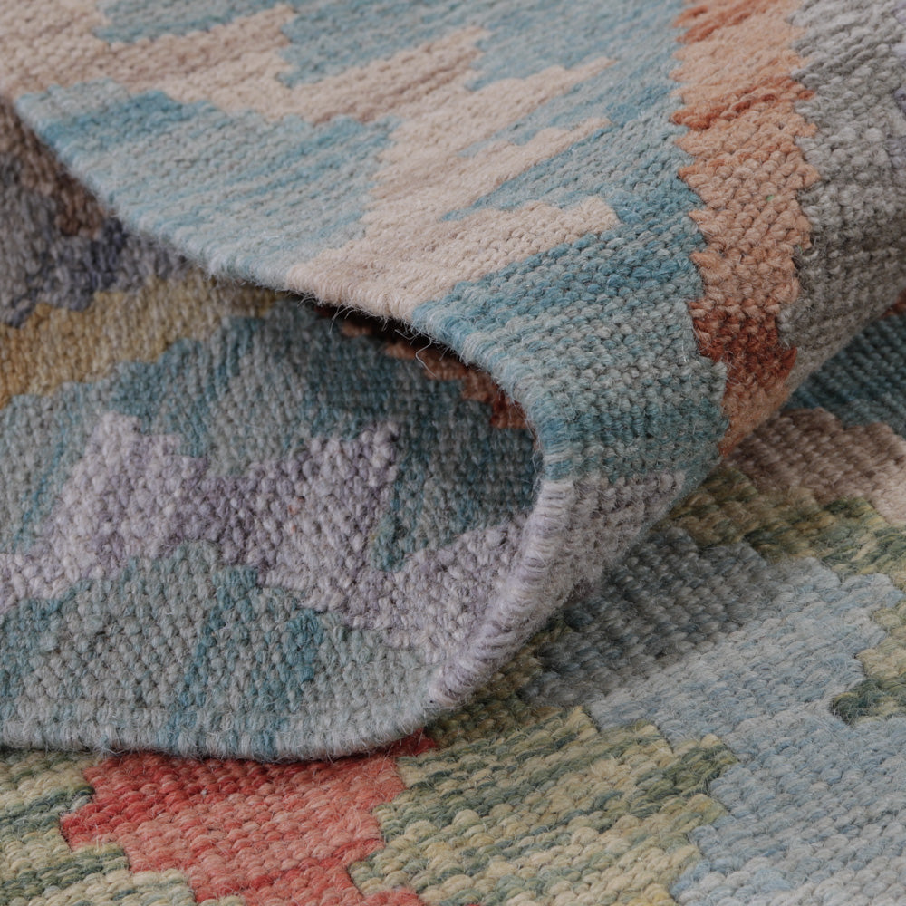 Kelim Rug - Splash - 126 x 80 cm - multicolored