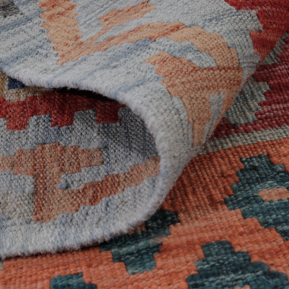 Kelim Rug - Splash - 124 x 85 cm - multicolored