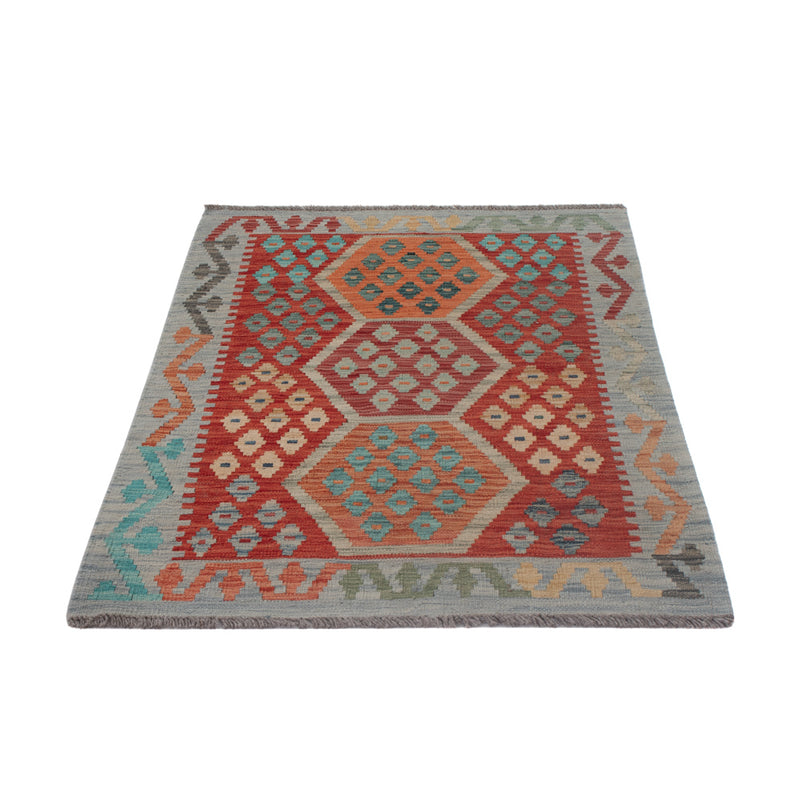 Kelim Rug - Splash - 124 x 85 cm - multicolored