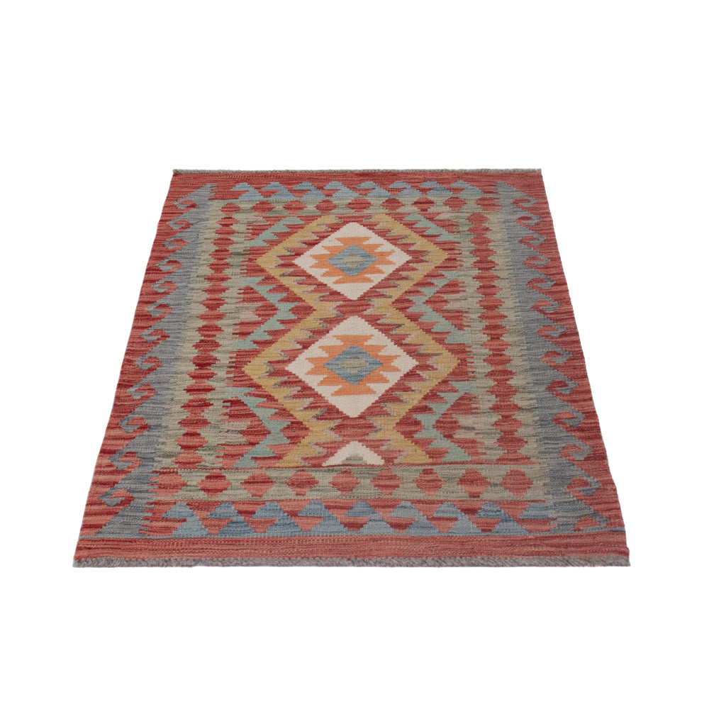 Kelim Teppich - Splash - 123 x 82 cm - mehrfarbig