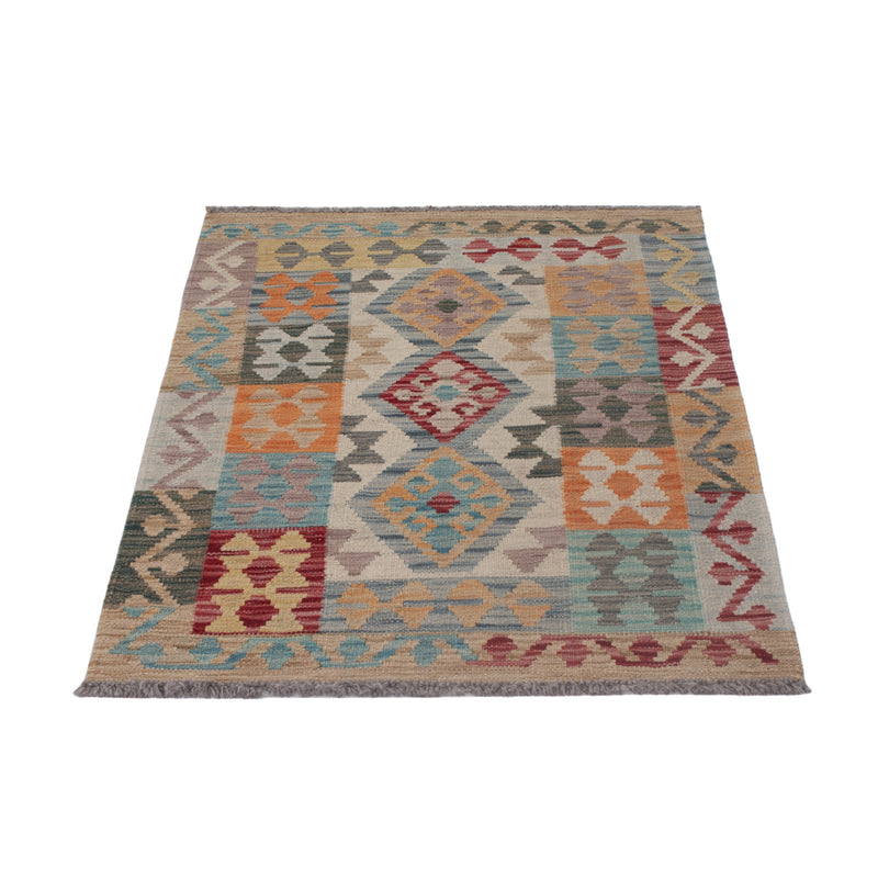 Kelim Teppich - Splash - 117 x 80 cm - mehrfarbig