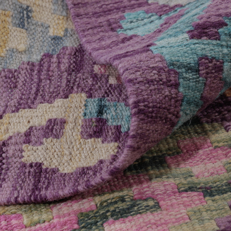 Kelim Rug - Splash - 135 x 82 cm - multicolored