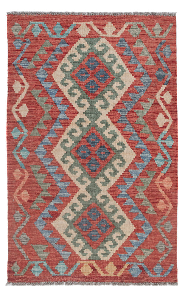 Kelim Rug - Splash - 131 x 80 cm - multicolored