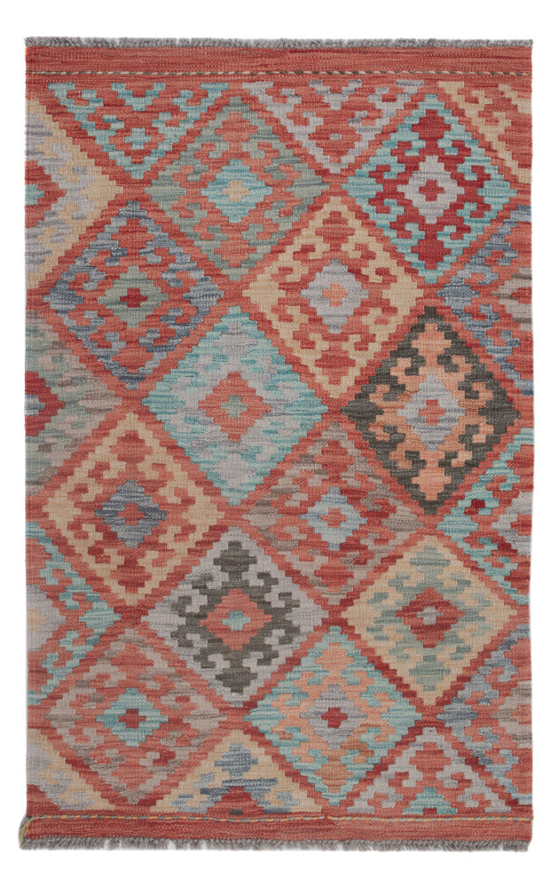 Kelim Rug - Splash - 128 x 81 cm - multicolored