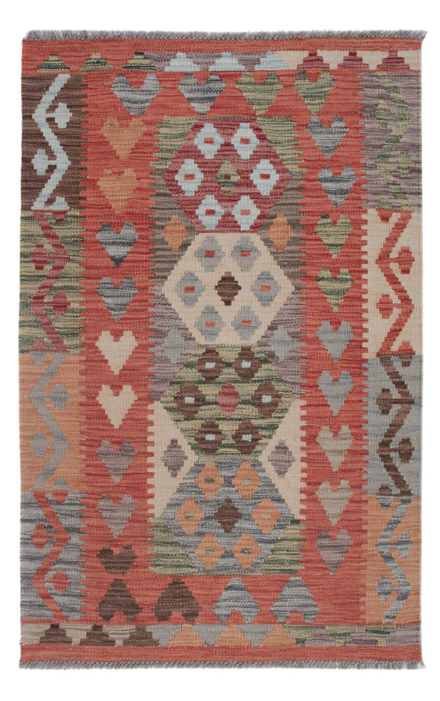 Kelim Rug - Splash - 125 x 80 cm - multicolored