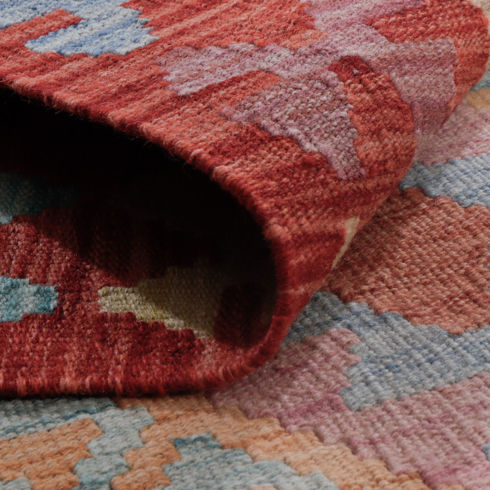 Kelim Rug - Splash - 129 x 78 cm - multicolored