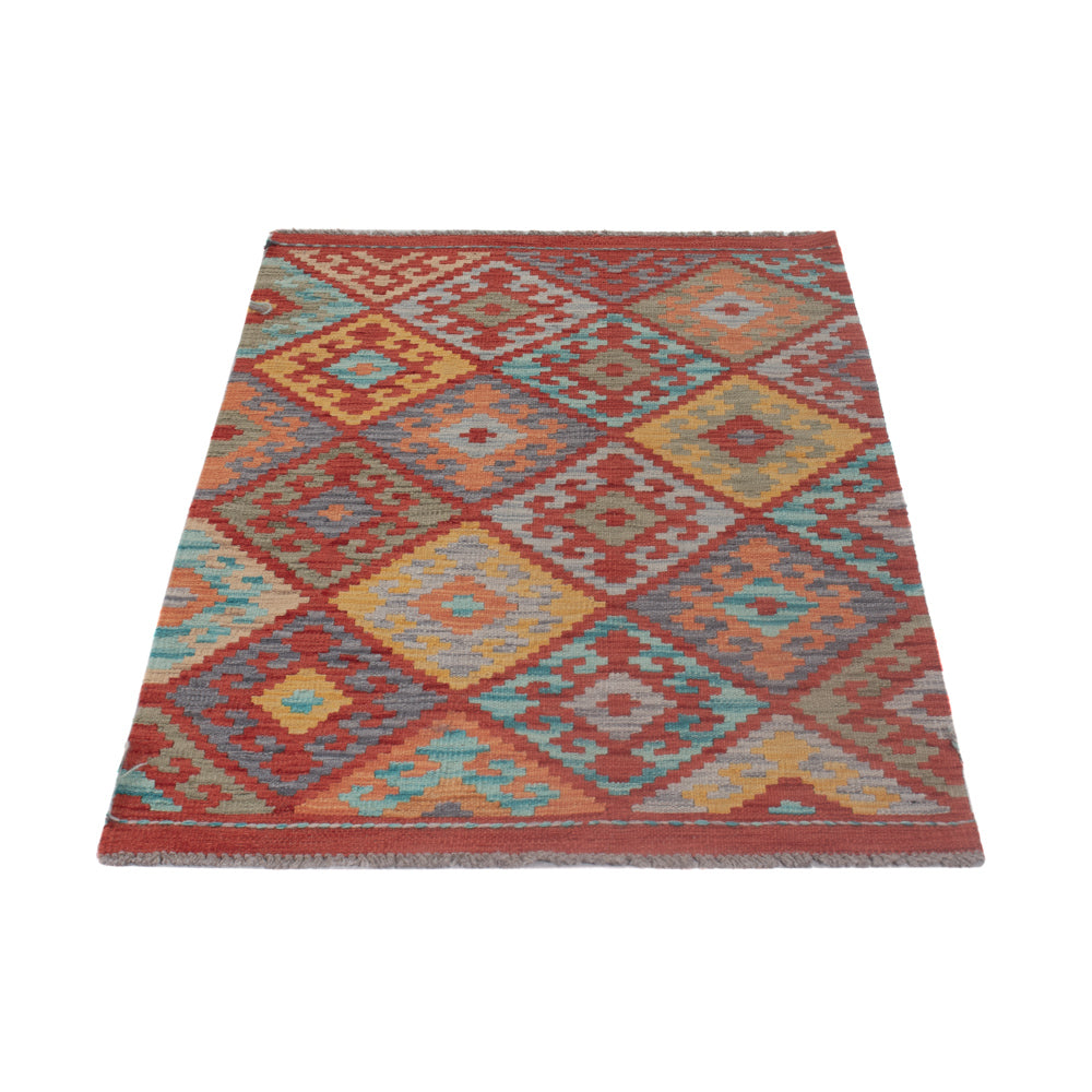 Kelim Rug - Splash - 130 x 79 cm - multicolored