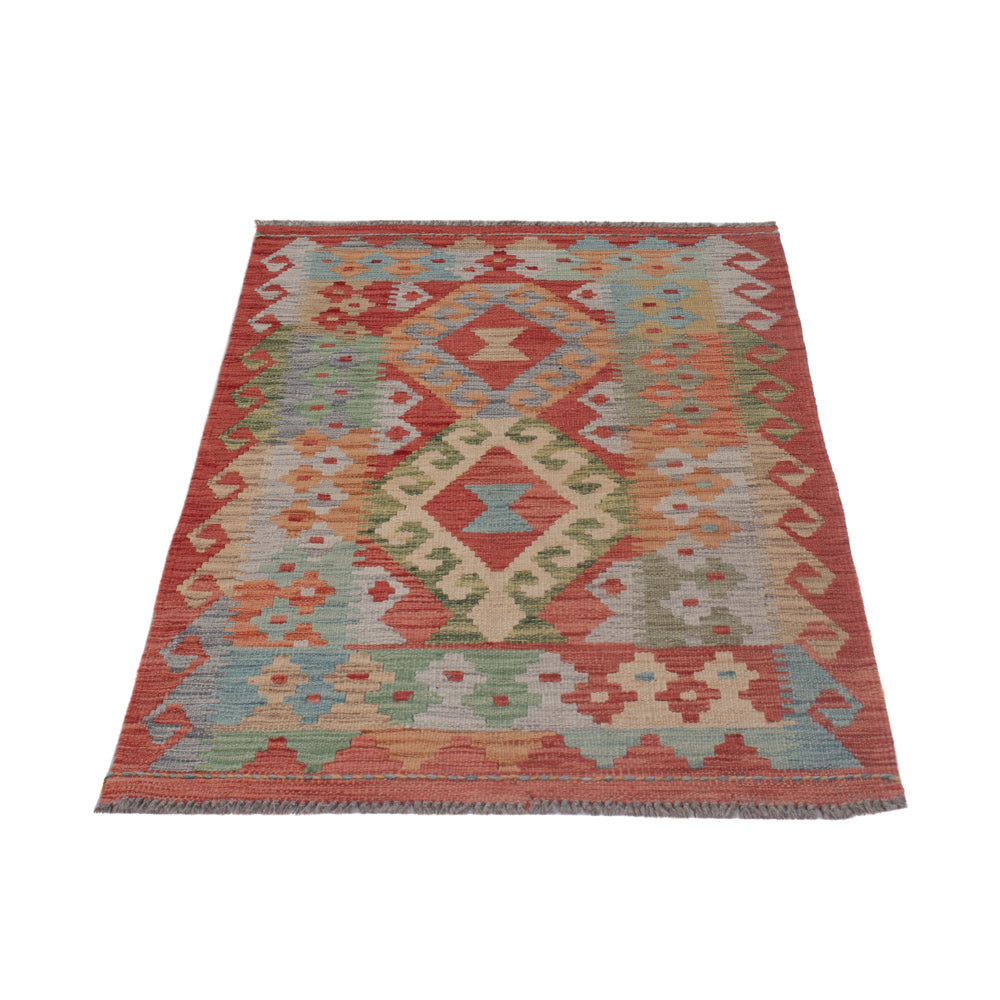 Kelim Rug - Splash - 123 x 79 cm - multicolored