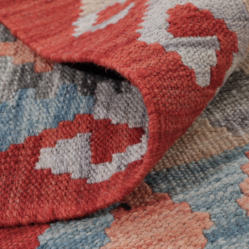 Kelim Rug - Splash - 124 x 81 cm - multicolored