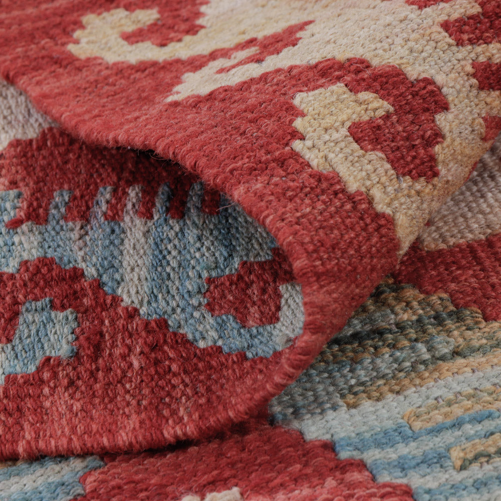 Kelim Rug - Splash - 131 x 77 cm - multicolored