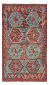 Kelim Rug - Splash - 124 x 72 cm - multicolored
