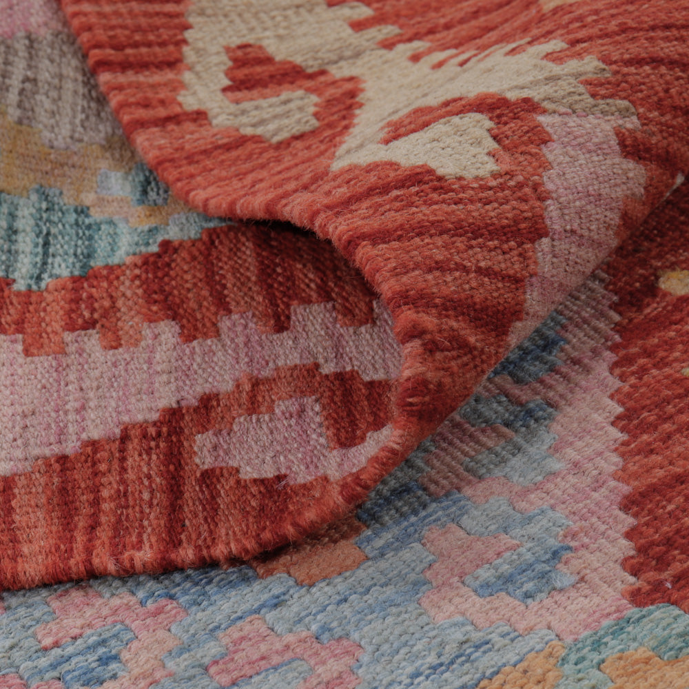 Kelim Rug - Splash - 129 x 82 cm - multicolored