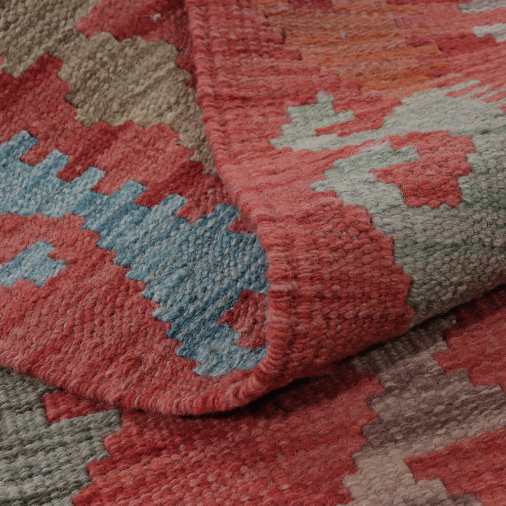 Kelim Rug - Splash - 147 x 77 cm - multicolored