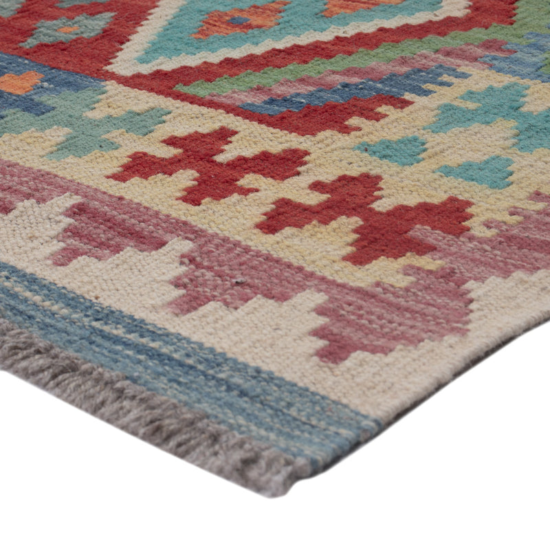 Kelim Rug - Splash - 131 x 85 cm - multicolored