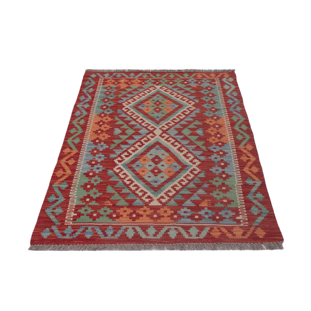 Kelim Teppich - Splash - 136 x 81 cm - mehrfarbig