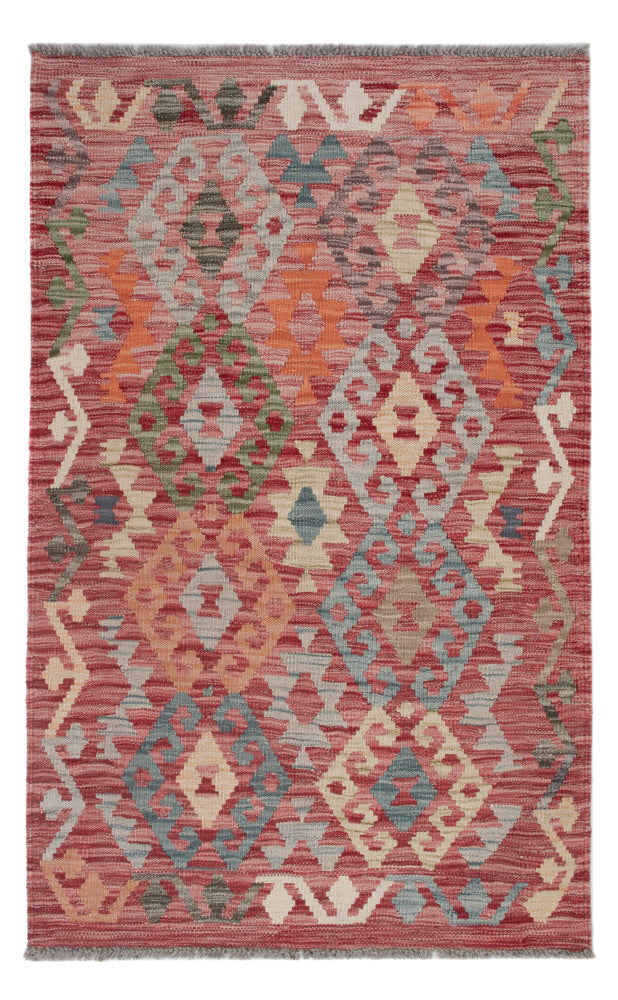 Kelim Rug - Splash - 126 x 81 cm - multicolored